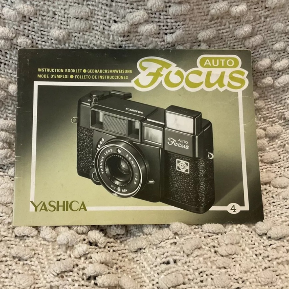 Yashica Auto Focus 35mm Camera Instruction Product User Manual - Original